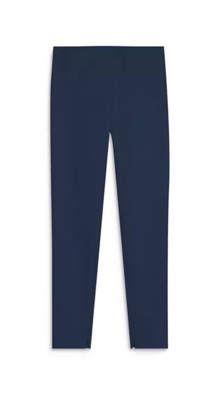 Theory Navy Skinny Legging K Double Jersey Size 0 Navy Melange